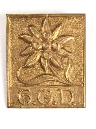 Blechabzeichen 6. Gebirgsdivision , 30 x 39mm, Alter...