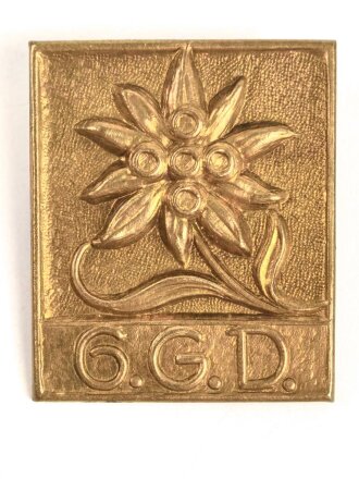 Blechabzeichen 6. Gebirgsdivision , 30 x 39mm, Alter...