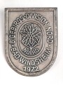 Deutschland nach 1945, Blechabzeichen Treffen ehemalige Angehörige der 6.GebirgsdivisionNord  Bad Windsheim 1972