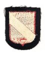 Waffen SS,  Ärmelschild der lettischen Freiwilligen. Ungetragenes Stück