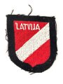 Waffen SS,  Ärmelschild der lettischen Freiwilligen. Ungetragenes Stück