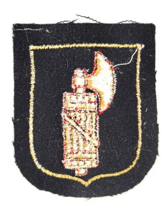 Waffen SS,  Ärmelschild der italienischen Freiwilligen Division " Italia". Ungetragenes Stück, wurden nicht mehr ausgegeben