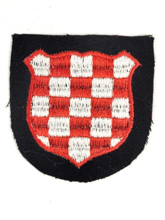 Waffen SS,  Ärmelschild der Kroatischen Freiwilligen der  Division Handschar, ungetragenes Stück