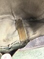 Bergmütze für Gebirgstruppen der Wehrmacht. Getragenes Stück, die Effekten original vernäht, Kopfgrösse 55