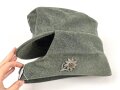Bergmütze für Gebirgstruppen der Wehrmacht. Getragenes Stück, die Effekten original vernäht, Kopfgrösse 55