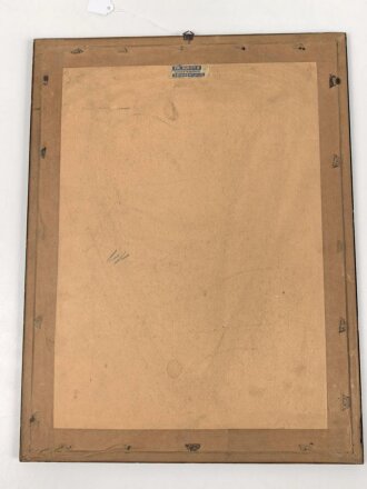 Gebirgsjäger Regiment 100, Dienstzeiturkunde von 1938 in sehr gutem Zustand, original gerahmt
