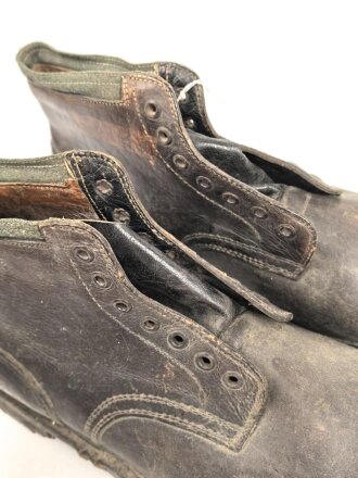 Paar Bergschuhe für Gebirgstruppen der Wehrmacht. Ungereinigtes Paar, Sohlenlänge 35,5cm