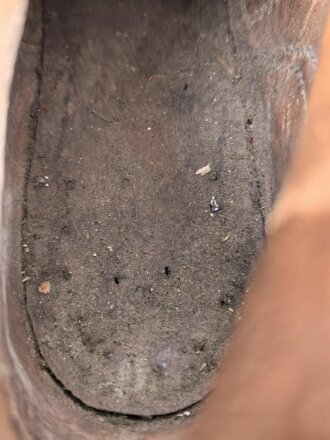 Paar Bergschuhe für Gebirgstruppen der Wehrmacht. Ungereinigtes Paar, Sohlenlänge 35,5cm