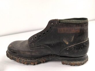 Paar Bergschuhe für Gebirgstruppen der Wehrmacht. Ungereinigtes Paar, Sohlenlänge 35,5cm