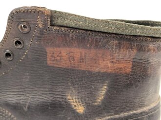 Paar Bergschuhe für Gebirgstruppen der Wehrmacht. Ungereinigtes Paar, Sohlenlänge 35,5cm