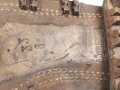 Paar Bergschuhe für Gebirgstruppen der Wehrmacht. Ungereinigtes Paar, Sohlenlänge 35,5cm