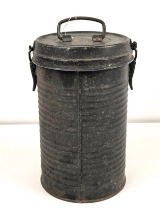 Thermosbehälter Wehrmacht " Original HASAG Thermos" Original lackiertes Stück, der Glaseinsatz intakt, ungereinigt