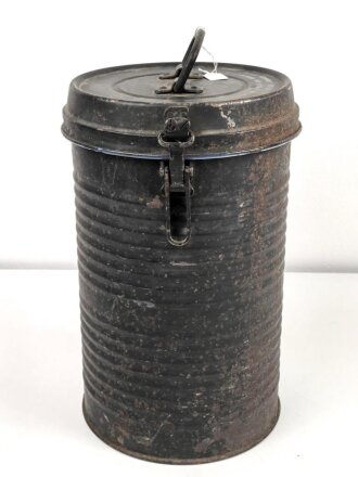 Thermosbehälter Wehrmacht " Original HASAG Thermos" Original lackiertes Stück, der Glaseinsatz intakt, ungereinigt