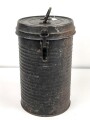 Thermosbehälter Wehrmacht " Original HASAG Thermos" Original lackiertes Stück, der Glaseinsatz intakt, ungereinigt