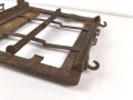 Tragegestell für 2 MG Gurtkästen der Wehrmacht zum verlasten am Muli der Gebirgstruppen. Grob gereinigt, selten