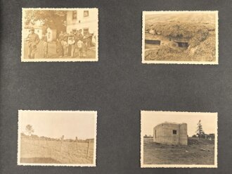 Fotoalbum eines Angehörigen der Gebirgstruppe der Wehrmacht. Insgesamt etwa 110 Fotos, jede Seite fotografiert..