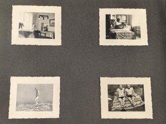 Fotoalbum eines Angehörigen der Gebirgstruppe der Wehrmacht. Insgesamt etwa 110 Fotos, jede Seite fotografiert..