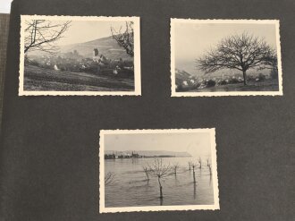 Fotoalbum eines Angehörigen der Gebirgstruppe der Wehrmacht. Insgesamt etwa 110 Fotos, jede Seite fotografiert..