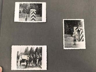 Fotoalbum eines Angehörigen der Gebirgstruppe der Wehrmacht. Insgesamt etwa 110 Fotos, jede Seite fotografiert..