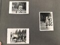 Fotoalbum eines Angehörigen der Gebirgstruppe der Wehrmacht. Insgesamt etwa 110 Fotos, jede Seite fotografiert..
