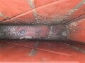 Transportkasten für Munition der Gebirgstruppe. Zum Einhängen an den Tragsattel, überlackiertes Stück. Maße 43 x  62 x 12cm