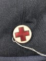 Deutschland nach 1945, DRK Feldmütze für weibliches Personal. Kopfgrösse 56