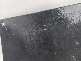 Deutsches Rotes Kreuz, Emailleschild " Unfallmeldestelle" 25 x 33cm. Ungereinigtes Stück