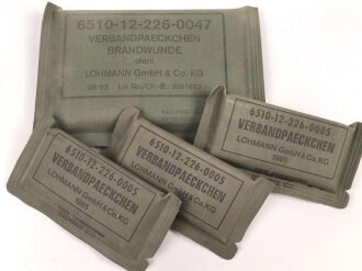 Vier Verbandpäckchen Bundeswehr