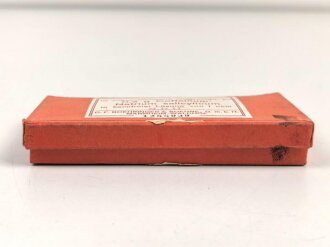 Leere Pappumverpackung für " 10 Glasröhren zu 0,2 g Coffeinum Natrium salicylicum"