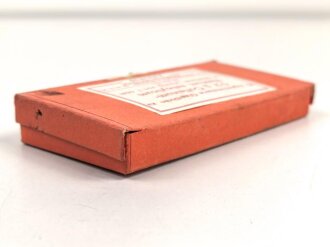 Leere Pappumverpackung für " 10 Glasröhren zu 0,2 g Coffeinum Natrium salicylicum"