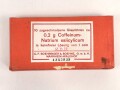 Leere Pappumverpackung für " 10 Glasröhren zu 0,2 g Coffeinum Natrium salicylicum"