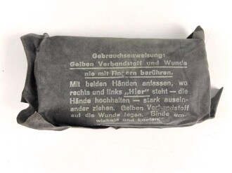 Verbandpäckchen Wehrmacht für den Verbandkasten. Großes Modell datiert 1939