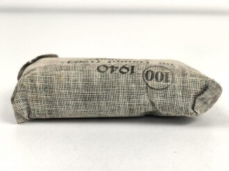 Verbandpäckchen Wehrmacht für den Verbandkasten. Großes Modell datiert 1940