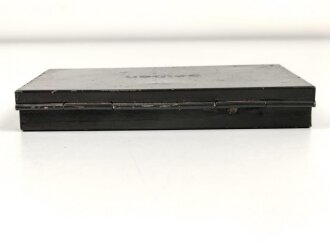 "Salben" Behälter Wehrmacht. Originallack, 8 x 15 x 2cm. Ungereinigt