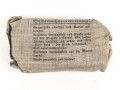 Verbandpäckchen Wehrmacht für den Verbandkasten. Großes Modell datiert 1940