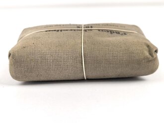 Verbandpäckchen Wehrmacht für den Verbandkasten. Großes Modell datiert 1935