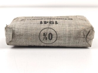 Verbandpäckchen Wehrmacht für den Verbandkasten. Großes Modell datiert 1941