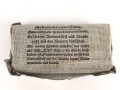 Verbandpäckchen Wehrmacht für den Verbandkasten. Großes Modell datiert 1941