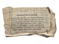 Verbandpäckchen Wehrmacht für den Verbandkasten. Großes Modell datiert 1941
