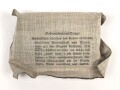 Verbandpäckchen Wehrmacht für den Verbandkasten. Großes Modell datiert 1942