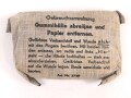 Verbandpäckchen Wehrmacht für den Verbandkasten. Großes Modell datiert 1944