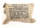 Verbandpäckchen Wehrmacht für den Verbandkasten. Kleines Modell datiert 1941
