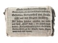 Verbandpäckchen Wehrmacht für den Verbandkasten. Kleines Modell datiert 1941