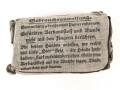 Verbandpäckchen Wehrmacht für den Verbandkasten. Kleines Modell datiert 1941