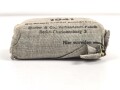 Verbandpäckchen Wehrmacht für den Verbandkasten. Kleines Modell datiert 1941