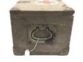 Transportkasten Wehrmacht für Sanitätsmaterial. Originallack, Maße 21 x 28 x 18cm