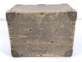 Transportkasten Wehrmacht für Sanitätsmaterial. Originallack, Maße 21 x 28 x 18cm
