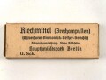 Pack " Riechmittel "( Brechampullen ) Wehrmacht für Sanitätszwecke. NUR FÜR DEKORATIONSZWECKE