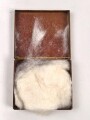 Blechdose Wehrmacht " Watte" für Sanitätszwecke. Originallack, 6 x 7 x 1,5cm