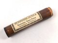 Leeres Glasröhrchen " Acethyl Salicylsäure Tabletten" Deutsches Rotes Kreuz Sanitätslager Babelsberg